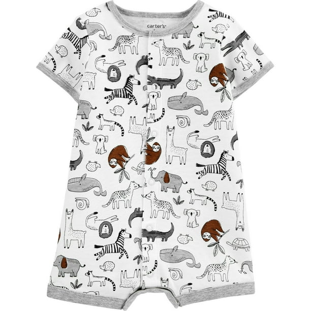 Carter's Baby Boys Gray Blue White Stripes Snap-Up Romper 3 6 9 12 18 24 Months Carter's Baby Boys Gray Blue White Stripes Snap-Up Romper 3 6 9 12 18 24 Months